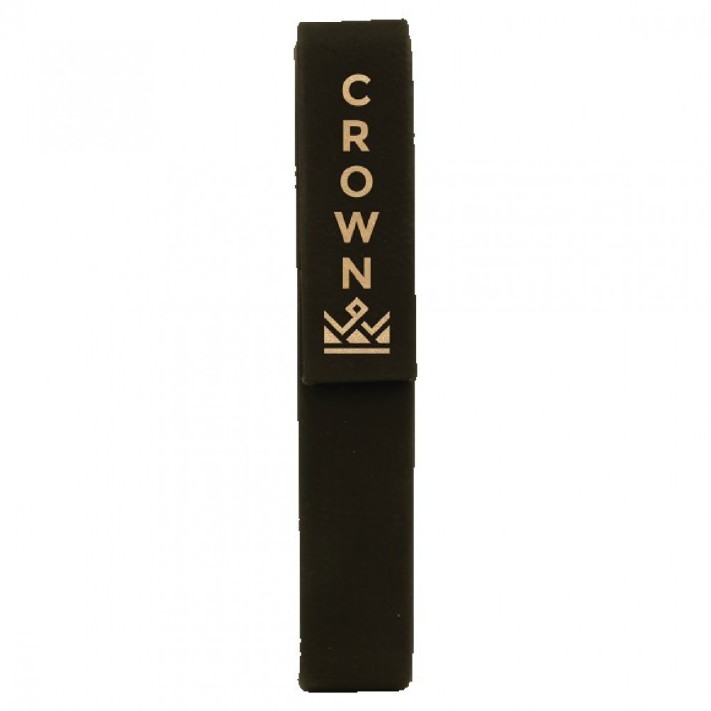 Logo Branded Personalized Black Faux Leather Single Pen Case 6 1/2" x 1" Logo Branded Personalized Black Faux Leather Single Pen Case 6 1/2" x 1"