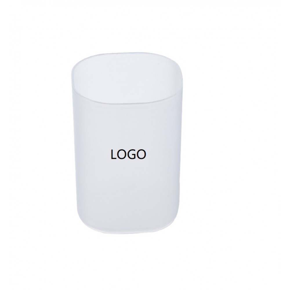 Logo Branded Mat Clear Pen/Pencil holder- Customized Logo Logo Branded Mat Clear Pen/Pencil holder- Customized Logo