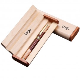 Sandalwood Ballpoint Pen Set with Logo  Sandalwood Ballpoint Pen Set with Logo