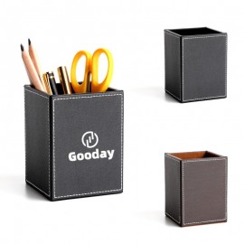 Personalized PU Leather Pen Holder