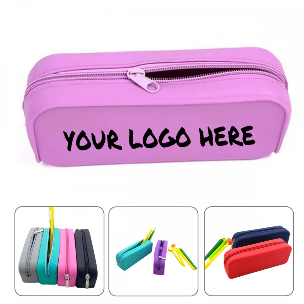Silicone Waterproof Pencil Case with Logo Silicone Waterproof Pencil Case with Logo