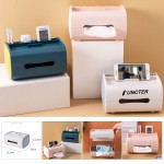 Promotional Tissue Box Holder, Multi-Functional Tissue Box Cover with Remote Control Holder