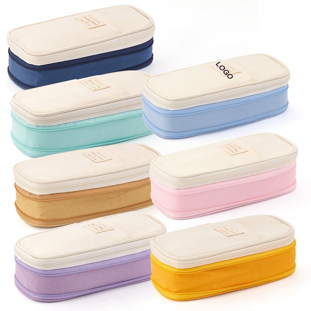 Logo Branded Expandable Large Capacity Pen Case