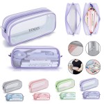 Logo Branded Mesh Pencil Case