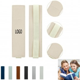 Elastic Band PU Pen Holder with Logo