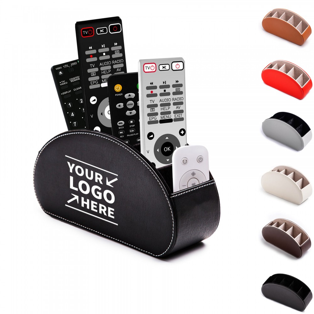 Customized Remote Control PU Leather Holder Organizer