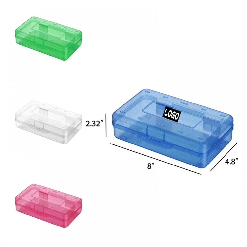 Logo Branded Plastic Hard Pencil Case