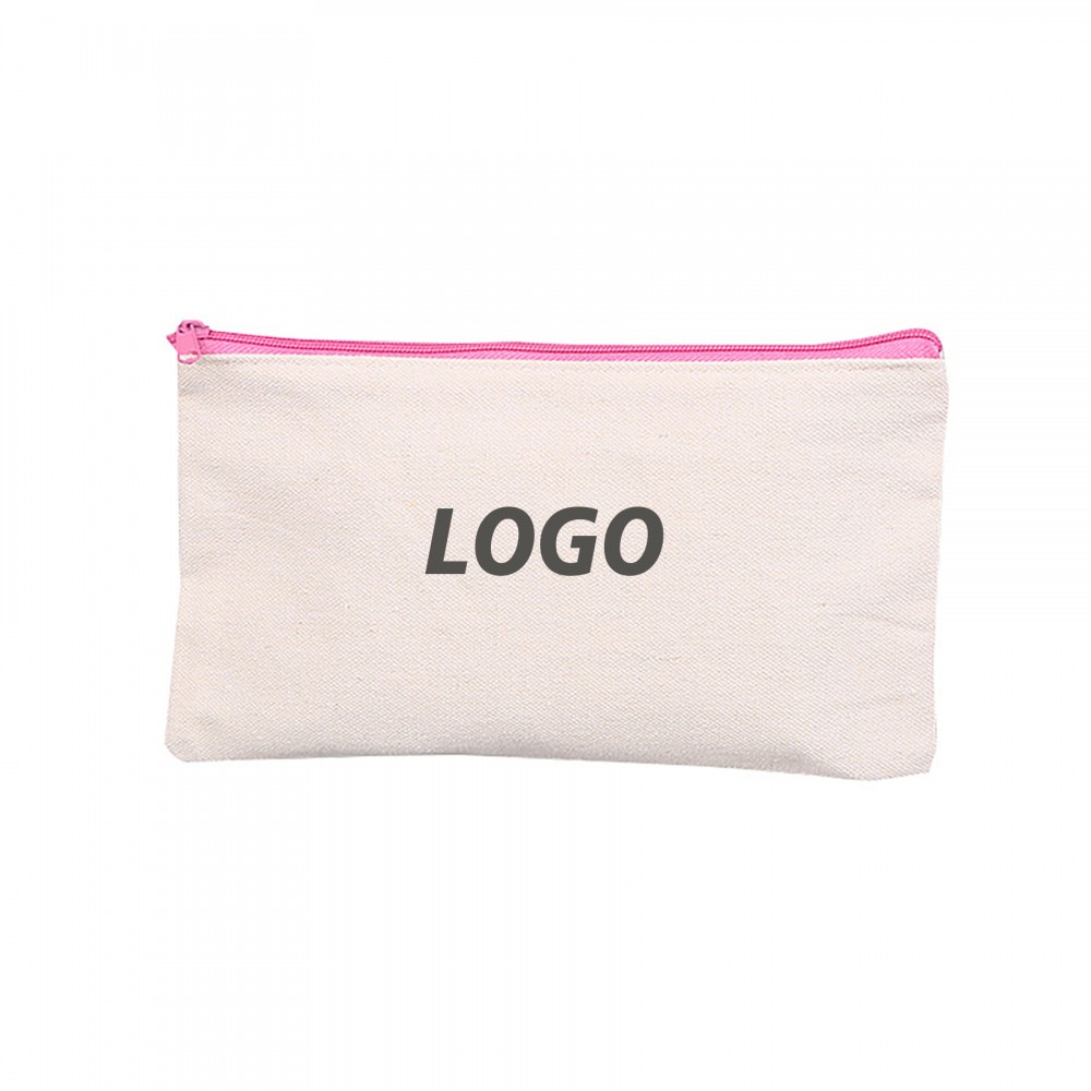 Customized Canvas Zipper Pencil Case
