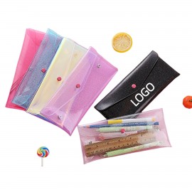 Logo Branded Laser Transparent Pencil Case