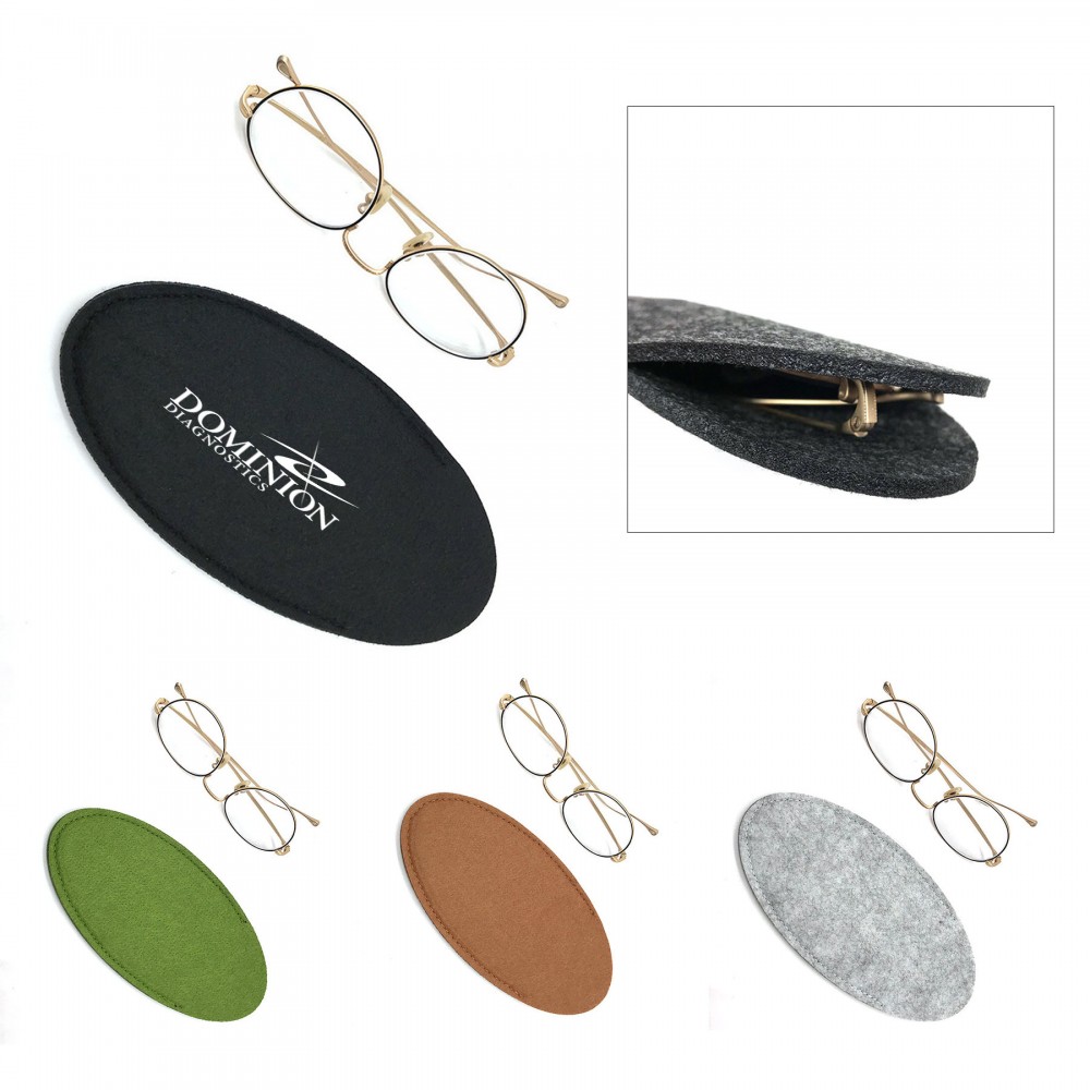 Felt Glasses Storage Case with Logo