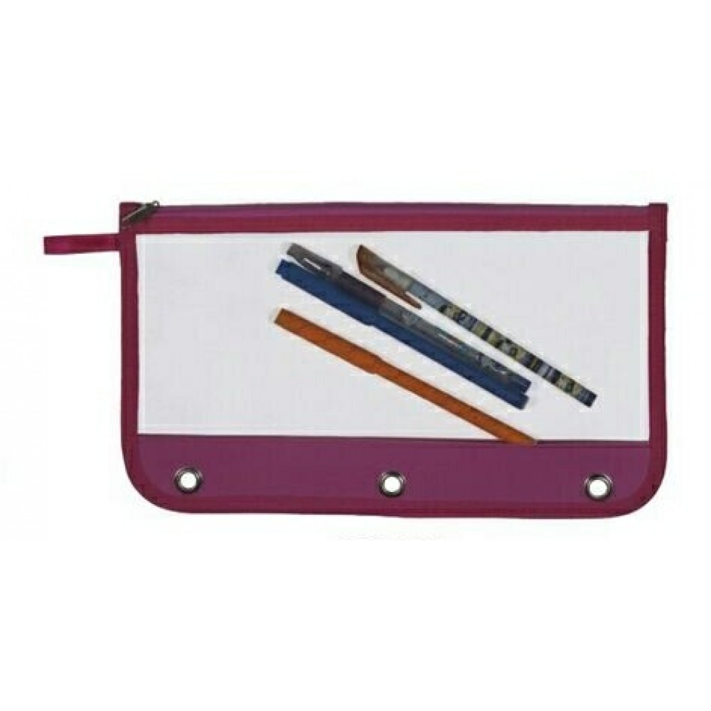 Custom Clear 3-Ring Binder Pencil Case