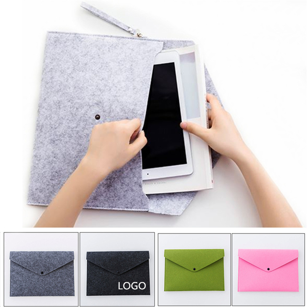 A4 Felt Document Handbag with Logo A4 Felt Document Handbag with Logo