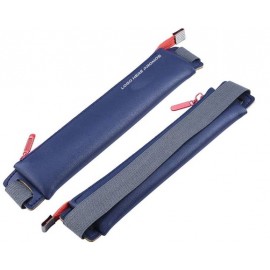 PU Leather Pencil Pocket Case w/Elastic Band Holder with Logo  PU Leather Pencil Pocket Case w/Elastic Band Holder with Logo