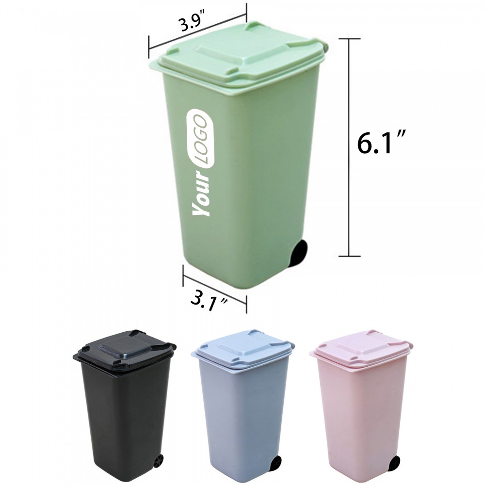 Trash Can Pen Holder with Logo