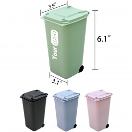 Trash Can Pen Holder with Logo