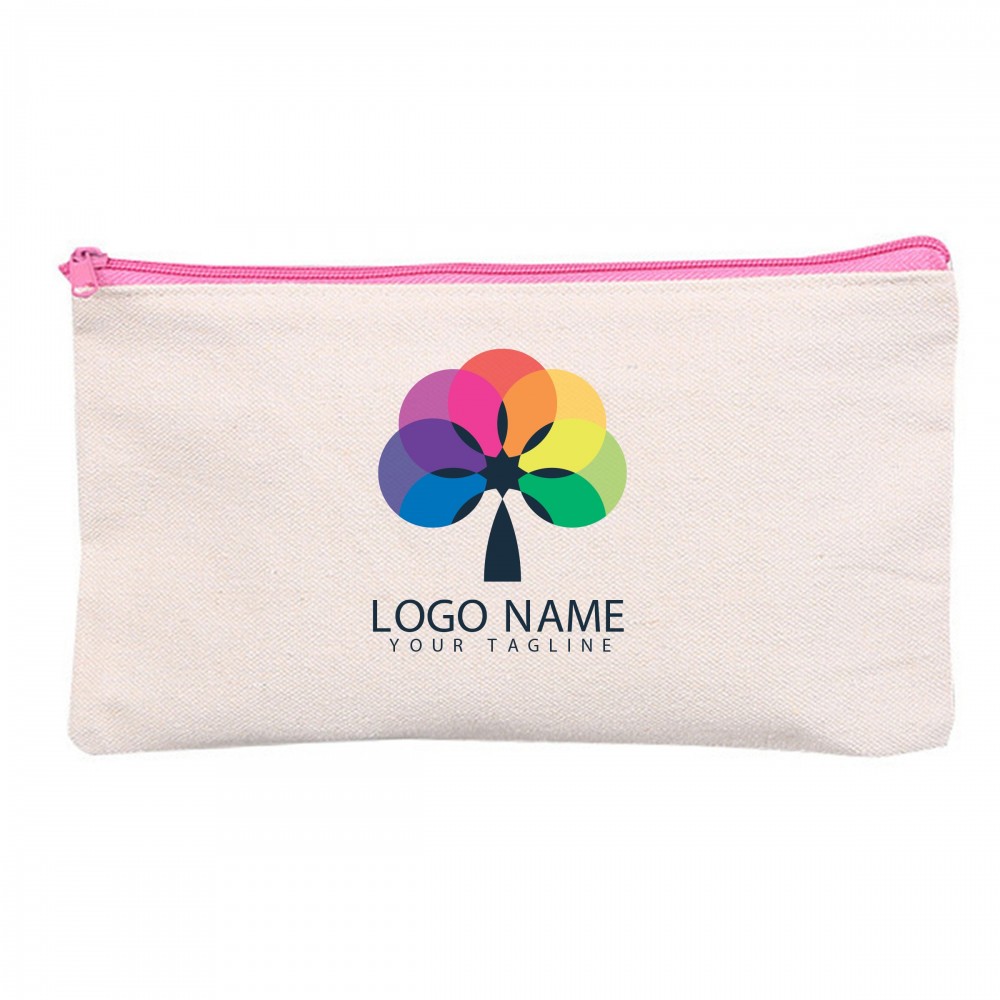 Personalized Custom Canvas Zipper Pen Case Personalized Custom Canvas Zipper Pen Case