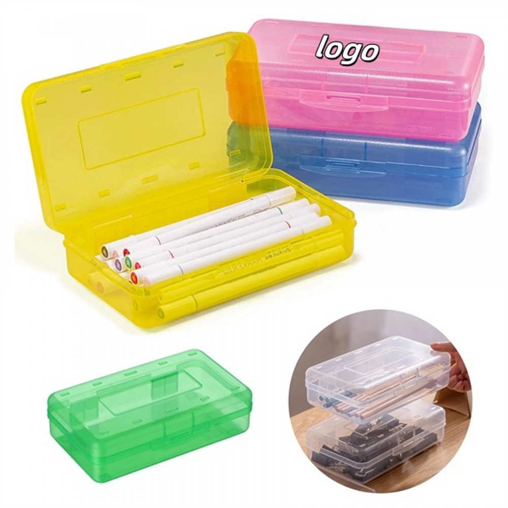 Plastic Pencil Box Case with Logo Plastic Pencil Box Case with Logo