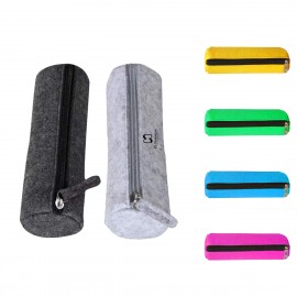 Personalized Felt Pencil Bag With Zipper Closure