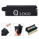 Logo Branded Nylon Zippered Pencil Case