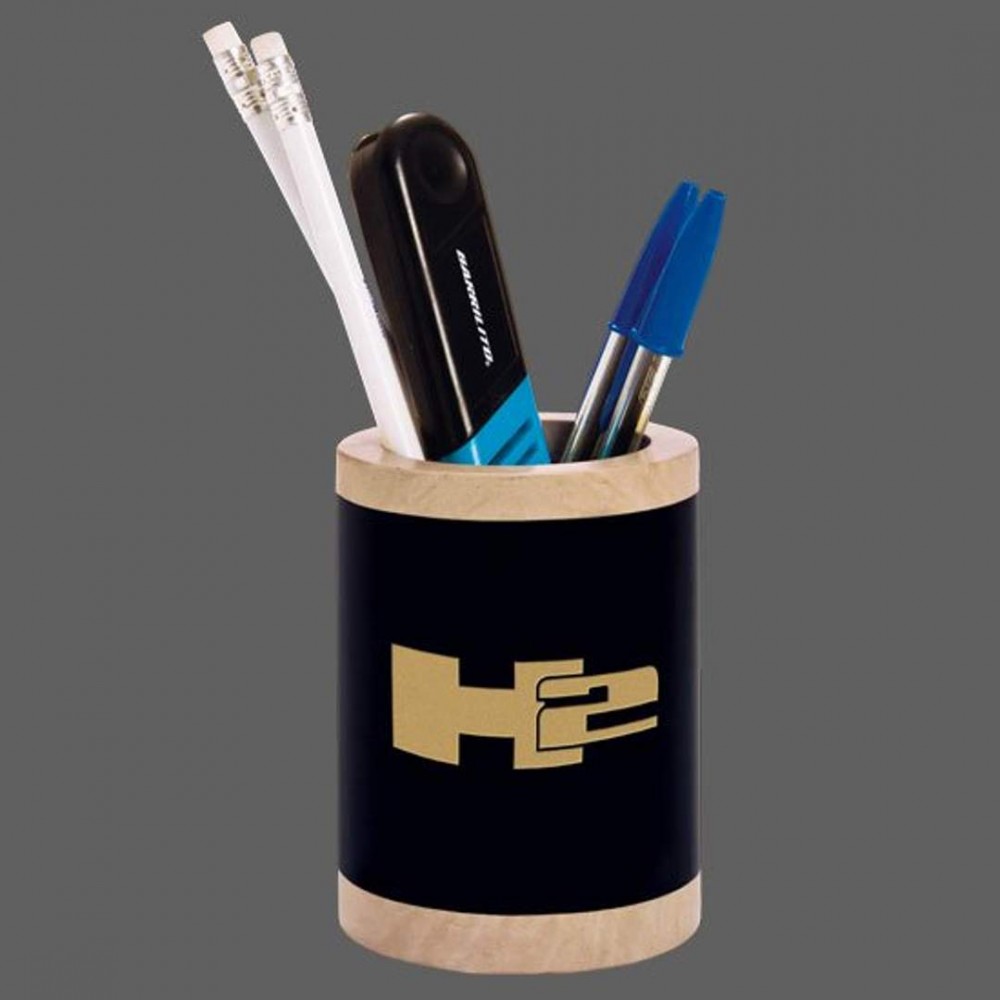 Logo Branded Scottsdale Pencil Holder - Marble 4"