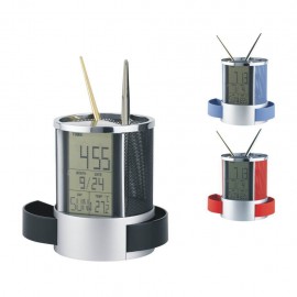 Customized Digital Desk Calendar Pen Holder