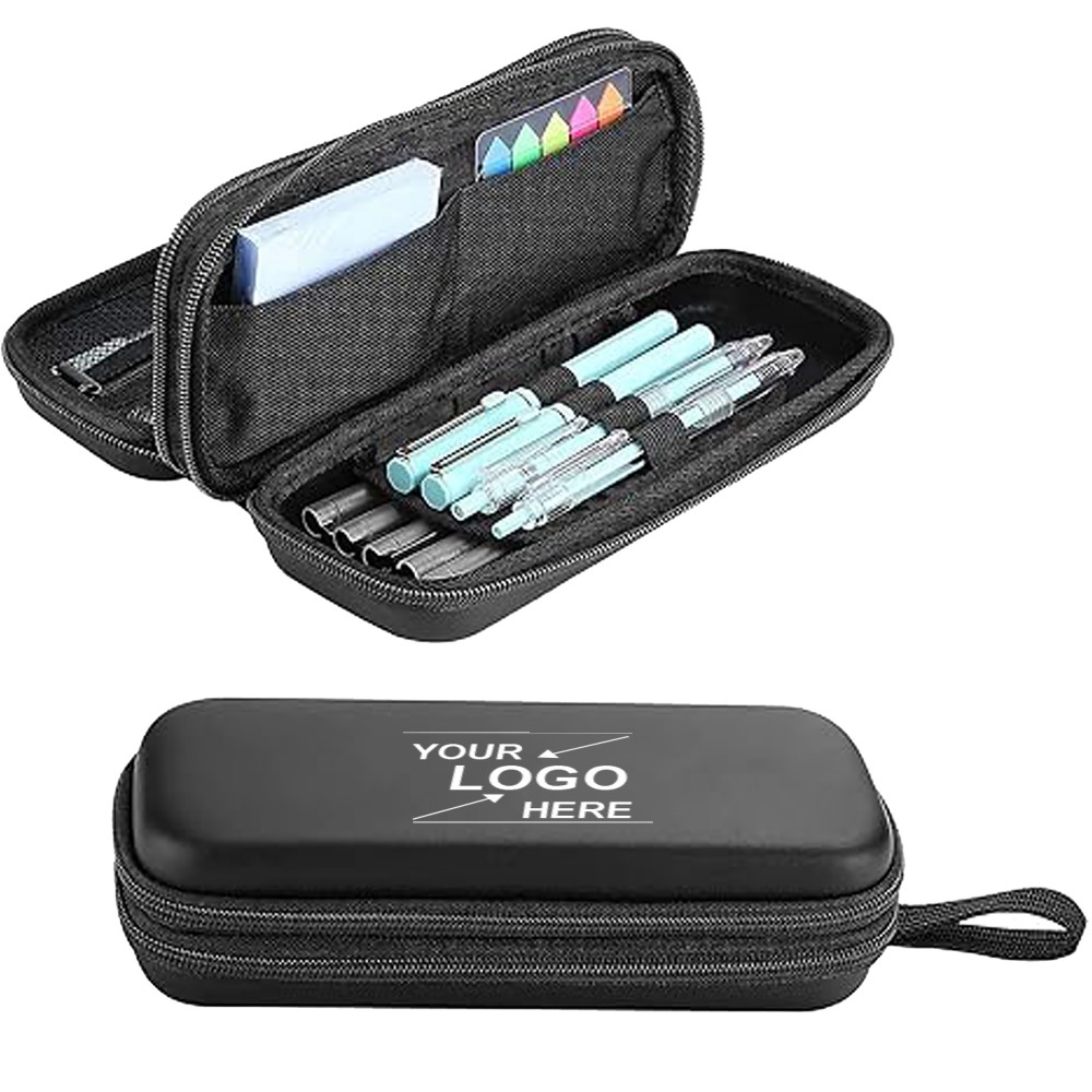 Large Capacity 2-Layer EVA Zipper Pencil Case with Logo