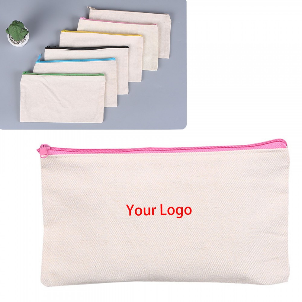 Customized Canvas Pencil Case Customized Canvas Pencil Case