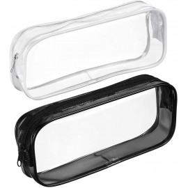 Clear PVC Zipper Pencil Bag with Logo