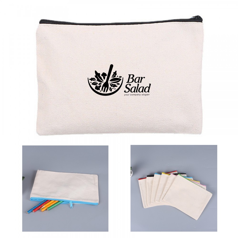Canvas Pen Case with Logo