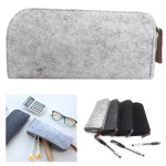 Logo Branded Felt Pen Pouch Flat Style