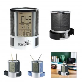 Digital Metal Mesh Pen Holder with Logo  Digital Metal Mesh Pen Holder with Logo