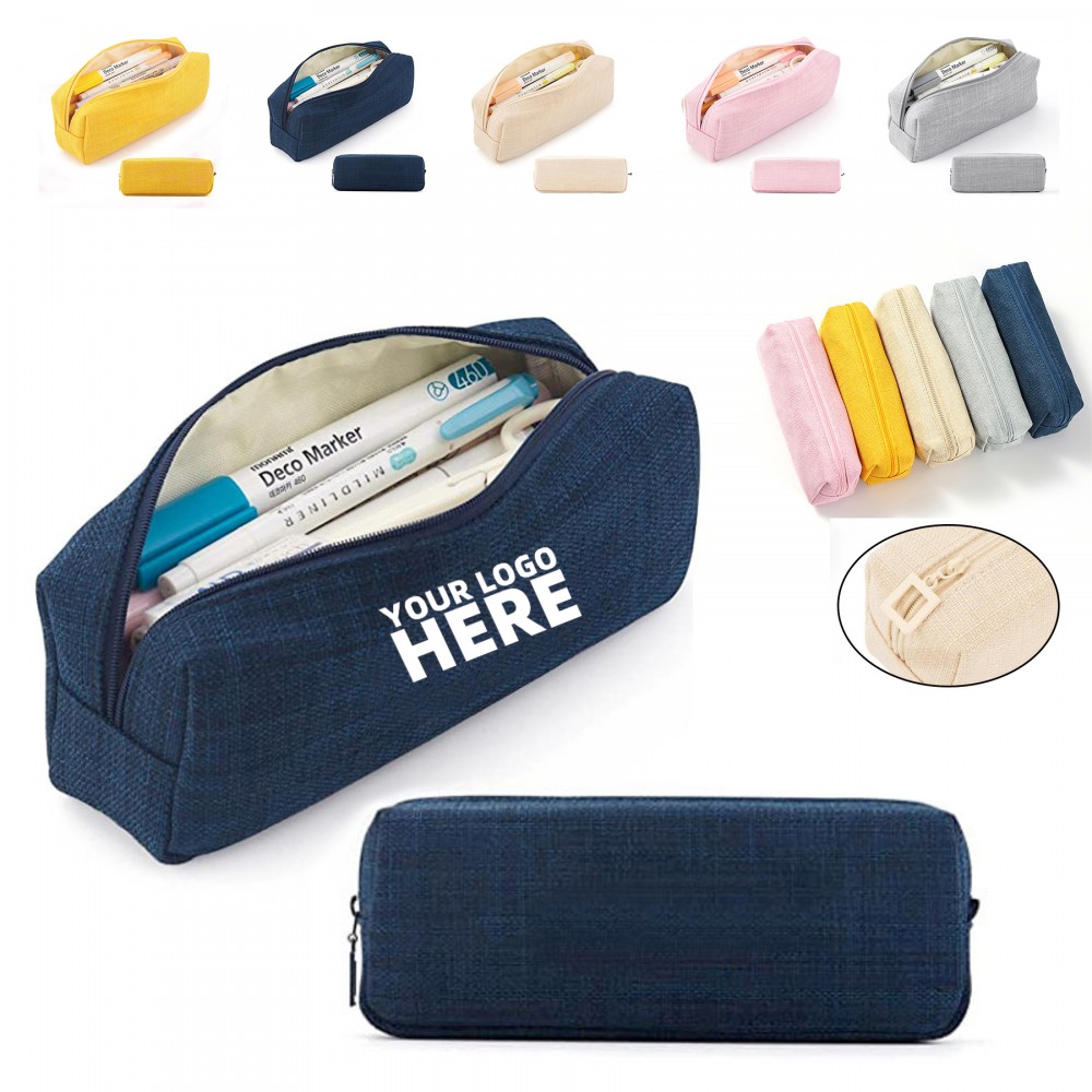 Custom Cotton And Linen Pencil Case Custom Cotton And Linen Pencil Case