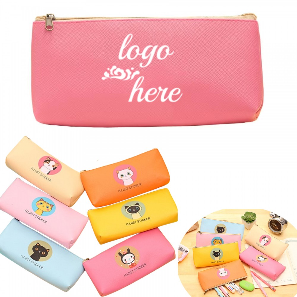 Logo Branded Cute Cartoon Stationery Pencil Case