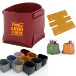 Foldable Leather Waterproof Pen Holder with Logo