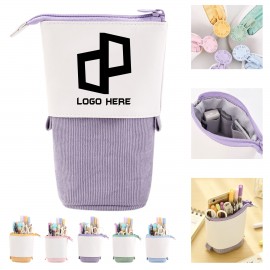 Pu Telescopic Pencil Case with Logo