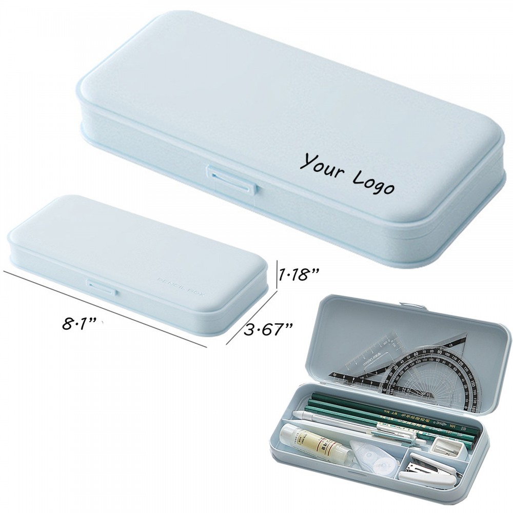 Plastic Pen Pencil Case Box Stationery Case Pencil Bag with Logo Plastic Pen Pencil Case Box Stationery Case Pencil Bag with Logo