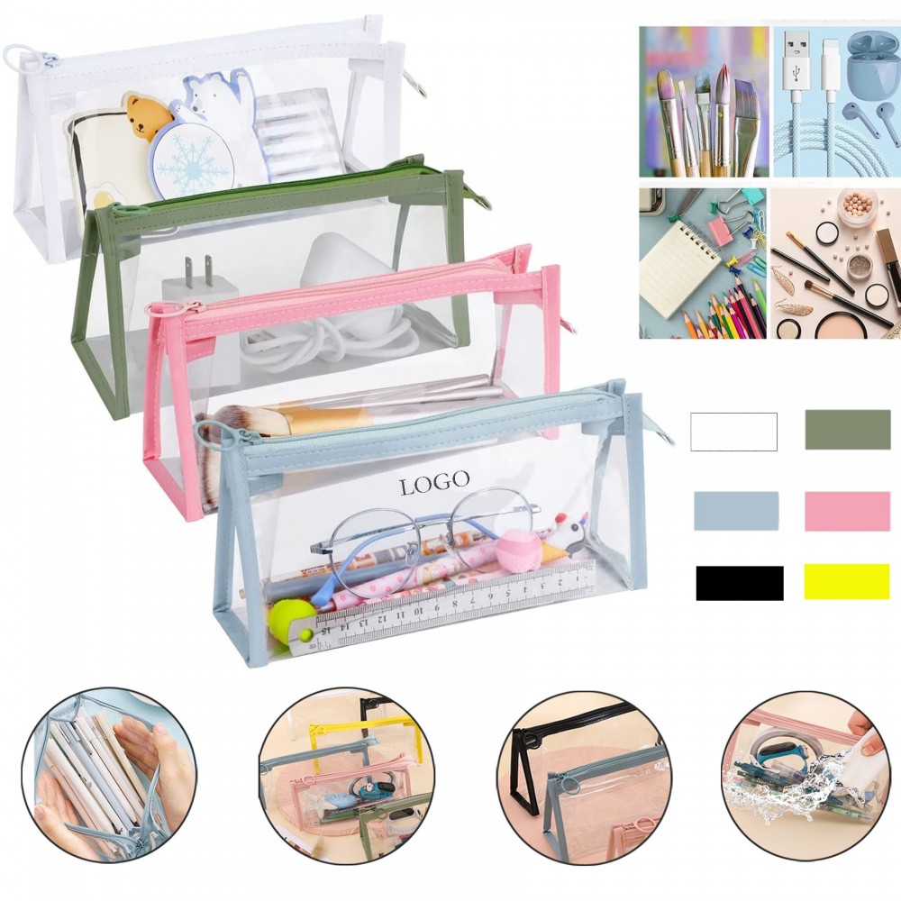 Clear Pencil Case with Logo Clear Pencil Case with Logo