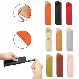 PU Leather Pen Protector Sleeve with Logo  PU Leather Pen Protector Sleeve with Logo