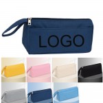 Portable 600D Oxford Cloth Pencil Case w/Zipper 8''x2''x4'' MOQ100PCS with Logo