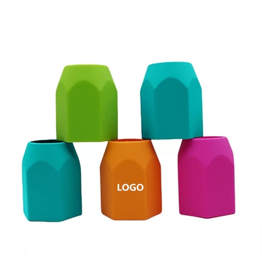 Silicone Pen Cup with Logo