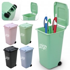 Custom Mini Garbage Trash Bin Pen Holder