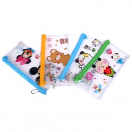 Rectangular Kids Zipper Pen Pouch with Logo  Rectangular Kids Zipper Pen Pouch with Logo