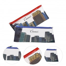 Rectangular Kids Zipper Pen Pouch with Logo  Rectangular Kids Zipper Pen Pouch with Logo