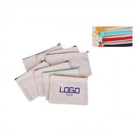 Personalized Zippered Canvas Pencil Case