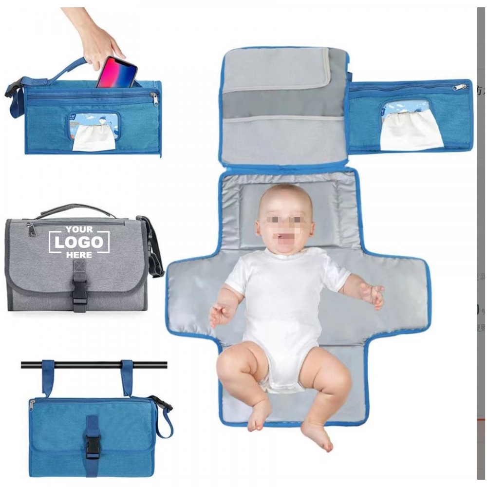 Custom Portable Waterproof Baby Diaper Changing Pad Handbag