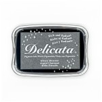 Delicata Silver Metallic Archival Ink Stamp Pad (2.625" x 3.75") with Logo