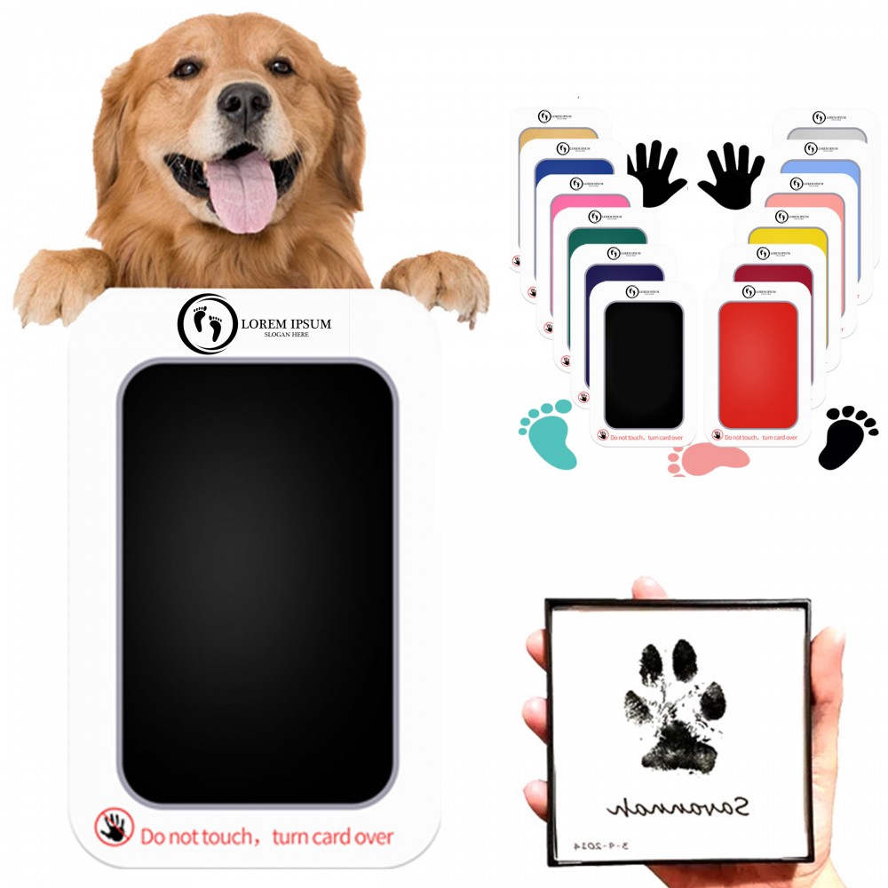 Logo Branded Hand Footprint Ink Pad