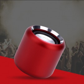 Metalic Round Shape Bluetooth Speaker w/Subwoofer with Logo