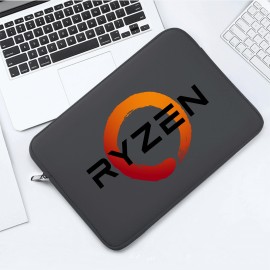 17" Neoprene Full Color Laptop Tablet Case with Horizontal Zipper with Logo