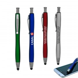 Stylus Click Ballpoint Pen with Logo
